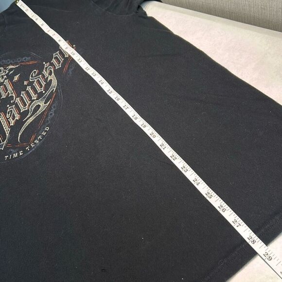 Harley Davidson Waco Texas T-Shirt Black Come and Take It Adam Smith’s Time Test - Picture 8 of 9